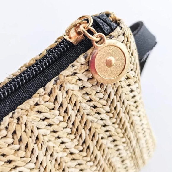 ❣️LAST ONE❣️🏝NWT Straw Beach Wristlet with Zipper Closure - Picture 5 of 6